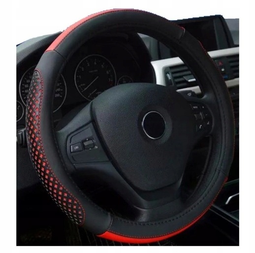 Pokrowiec Na Kierownice Do Auta Uniwersalny Czerwony Tuning