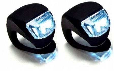 Oświetlenie rowerowe LED przód 3 tryby 2szt.