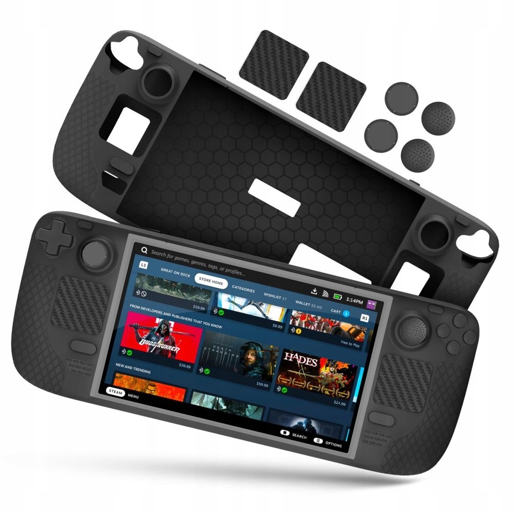 Etui do STEAM DECK, Silicone Soft Case | Black EAN (GTIN) 5906203697656