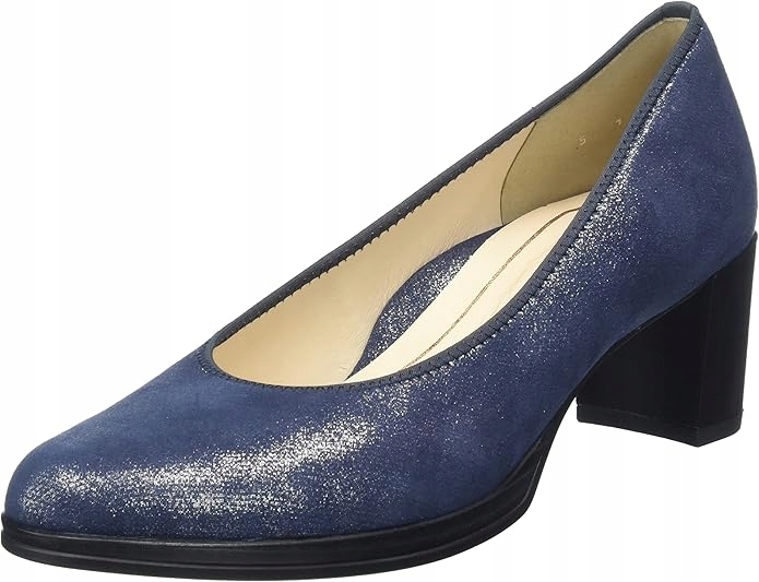 Ara Dámské Kožené Lodičky Na Podpatku Modré 40 6CA