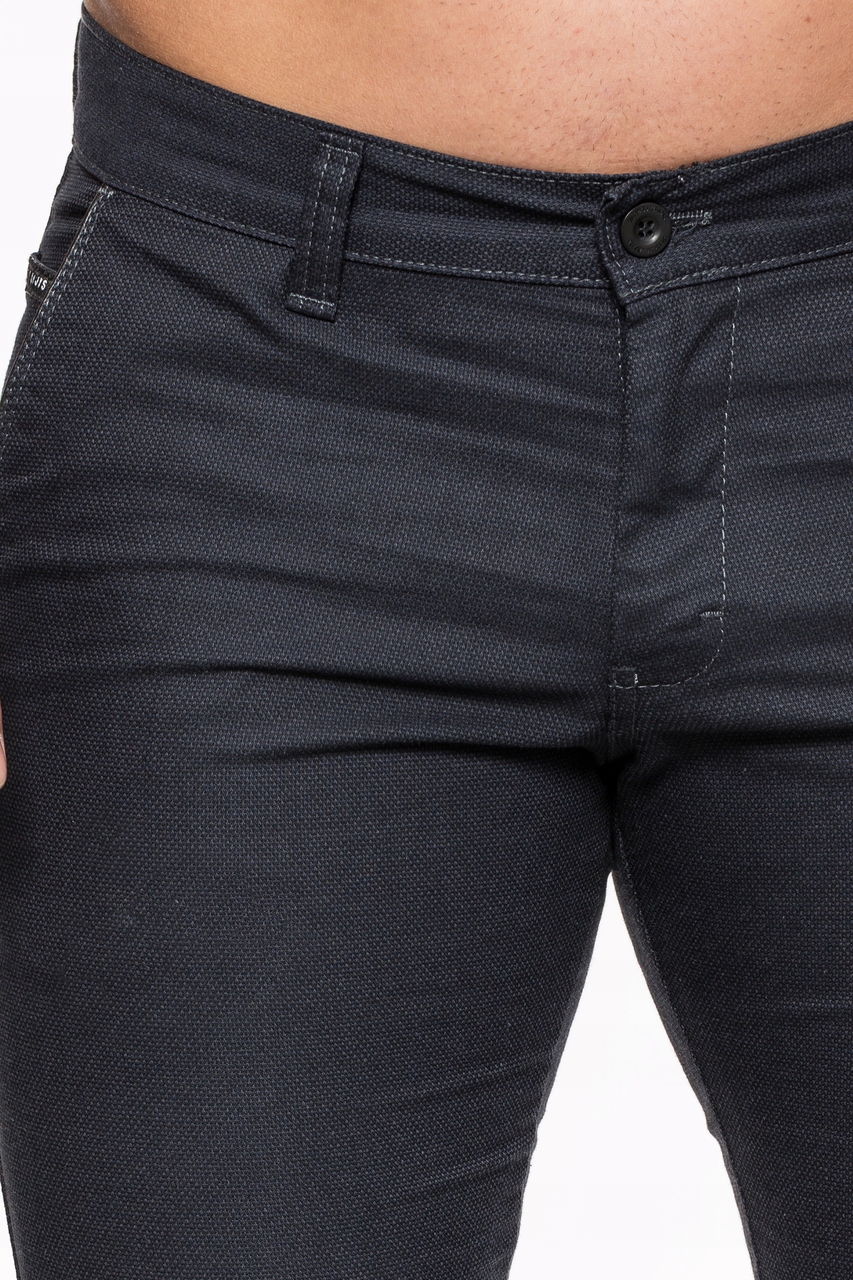 SPODNIE MĘSKIE CHINOSY VANKEL JEANS 045 - 90cm/L32 Wzór dominujący bez wzoru