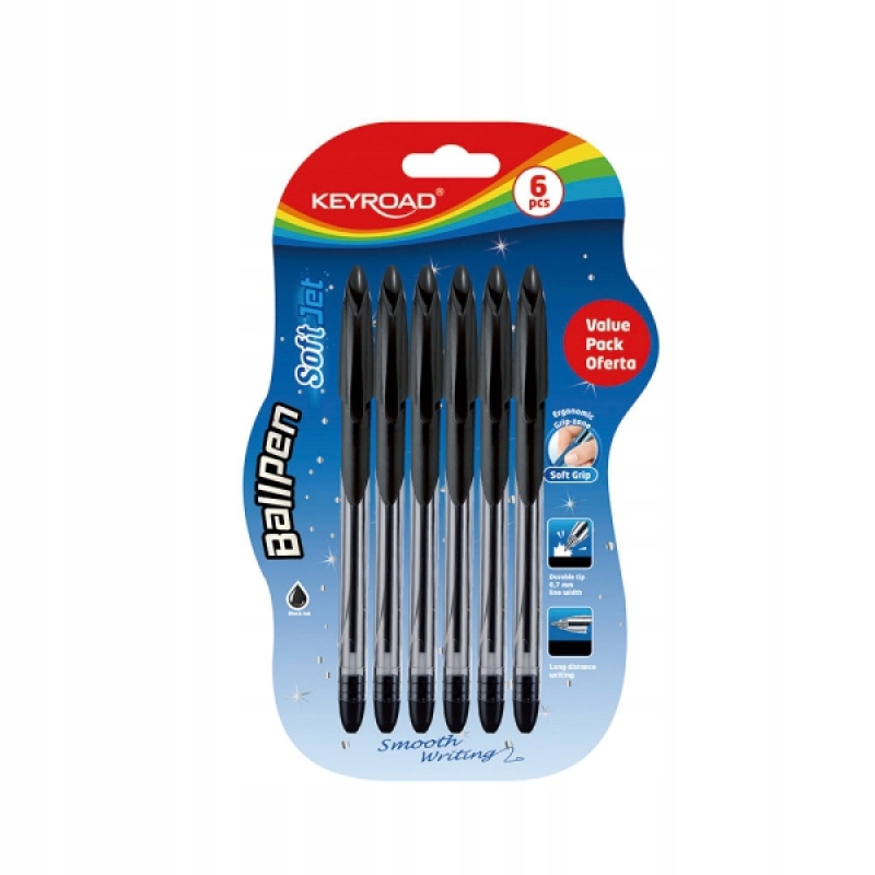 

Długopis klasyczny Ball Pen Soft Jet 0,7 mm 6szt