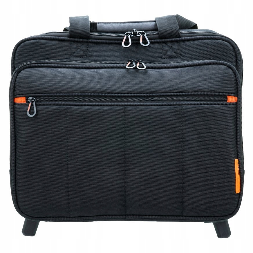 PRAKTYCZNA I ELEGANCKA TORBA NA KÓŁKACH NA LAPTOPA DAVIDT'S Kolor Czarny