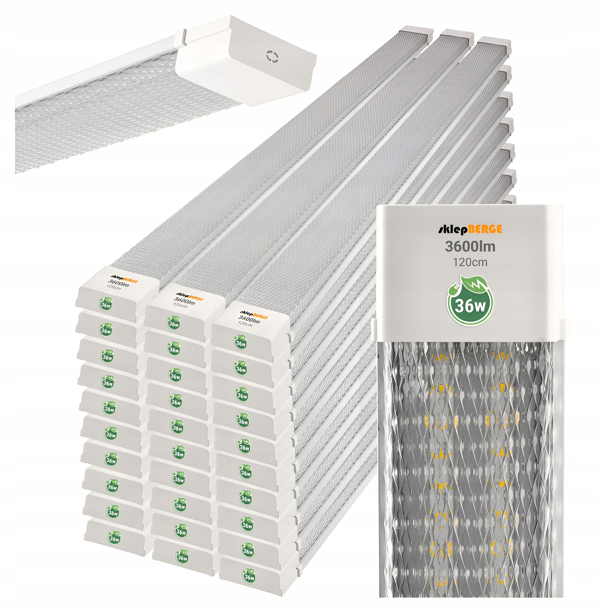 Led svietidlá Panel Objímka do garáže 120 cm 36W 3600lm 4000K Silná 30x