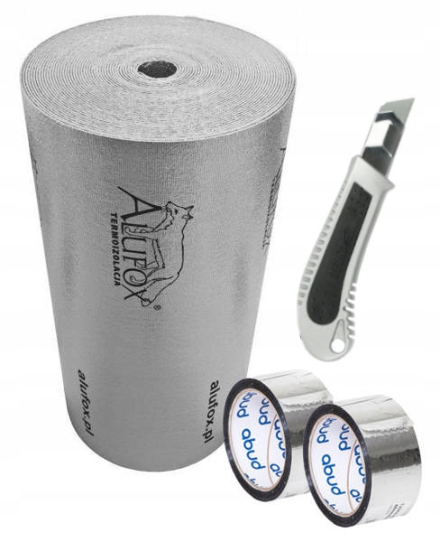 

Alufox Folia termoizolacyjna 45mb 2x taśma