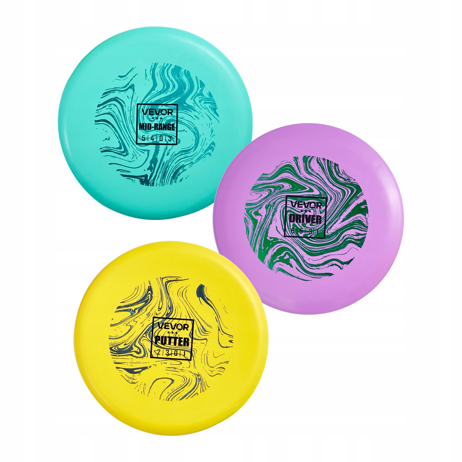 Startovací Sada Pro Disc Golf Vevor 3 Kusy Frisbee Tréninkový Silný