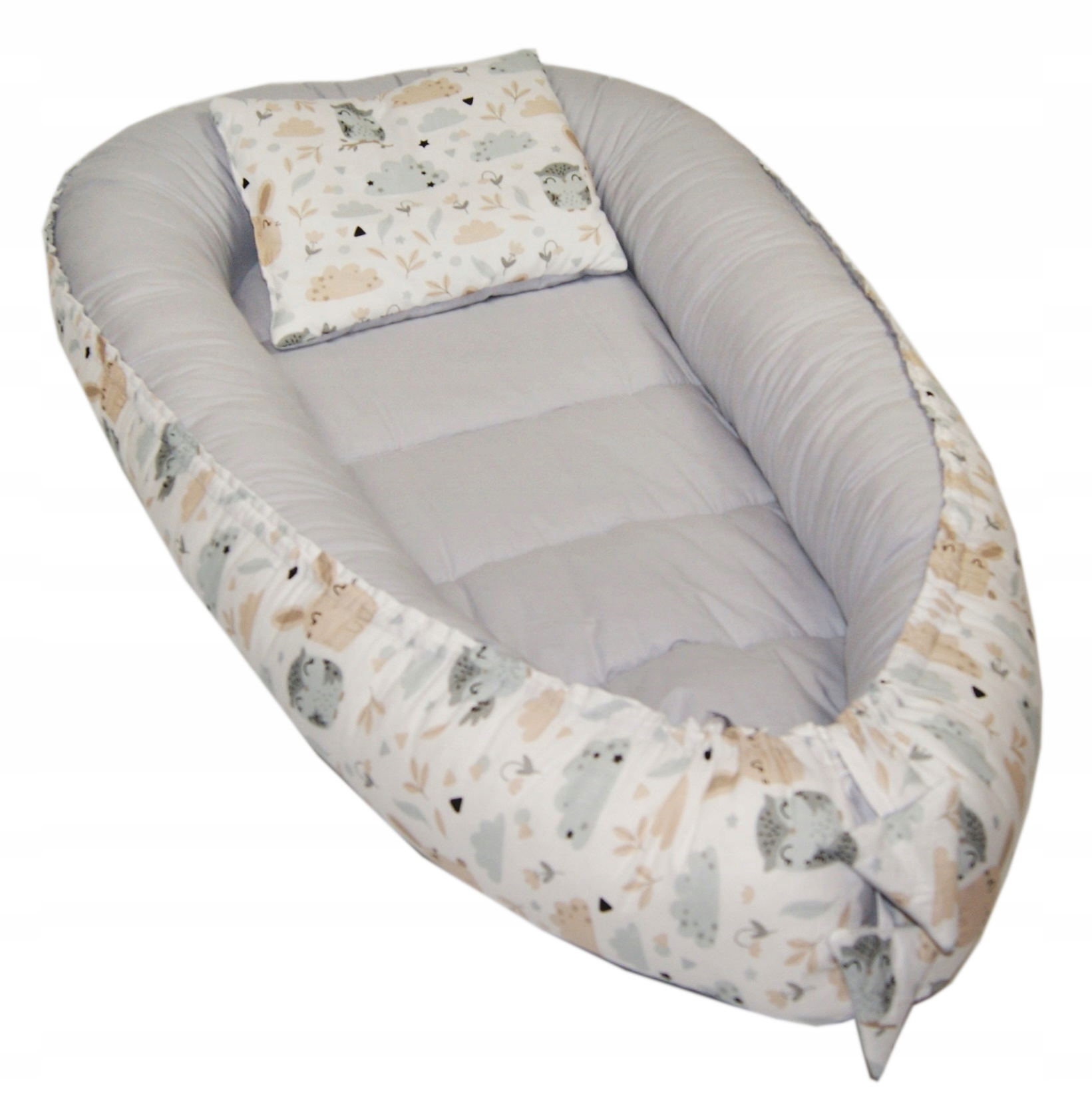 Duży KOKON niemowlęcy 60x95 KOJEC GNIAZDO + GRATIS