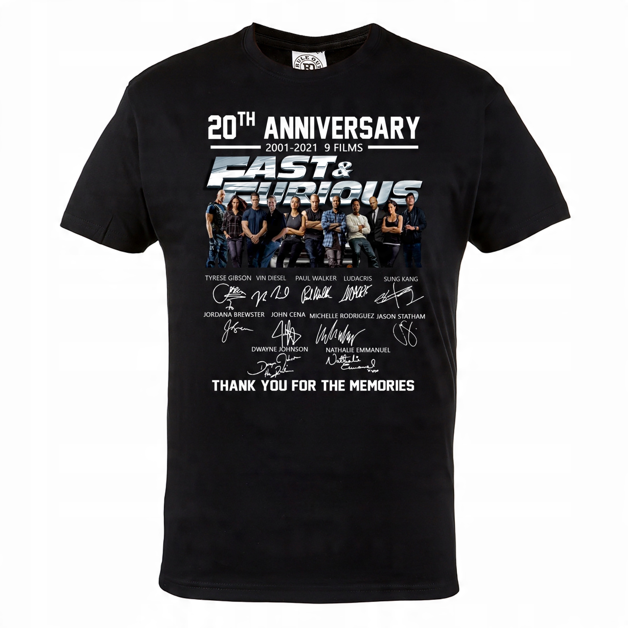 

Koszulka 20 Lat Szybcy I Wściekli Fast And Furious