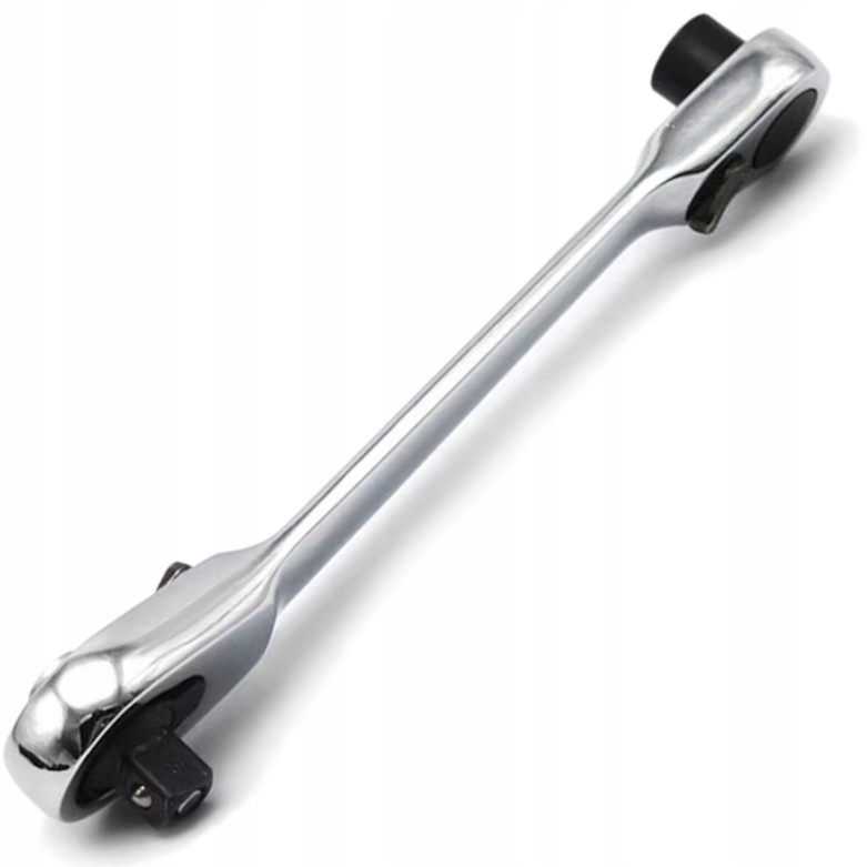 Klucz grzechotka mini dwustronna podwójna bit i trzpień 1/4" stal C-rv