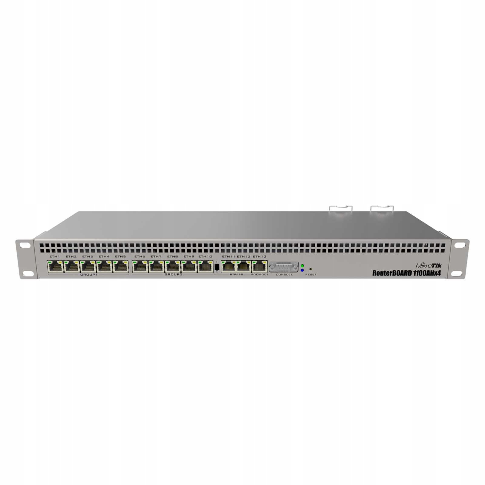 MikroTik RB1100AHx4 router RB1100x4 13xGE port RS232 slot microSD