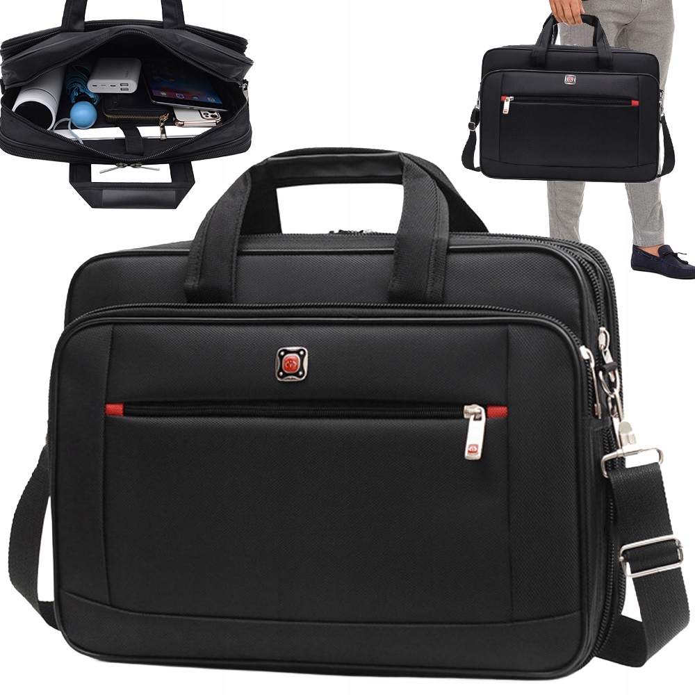 TORBA NA RAMIĘ 40X30X14CM OXFORD DUŻA POJEMNOŚĆ PODRÓŻE SPOTKANIA