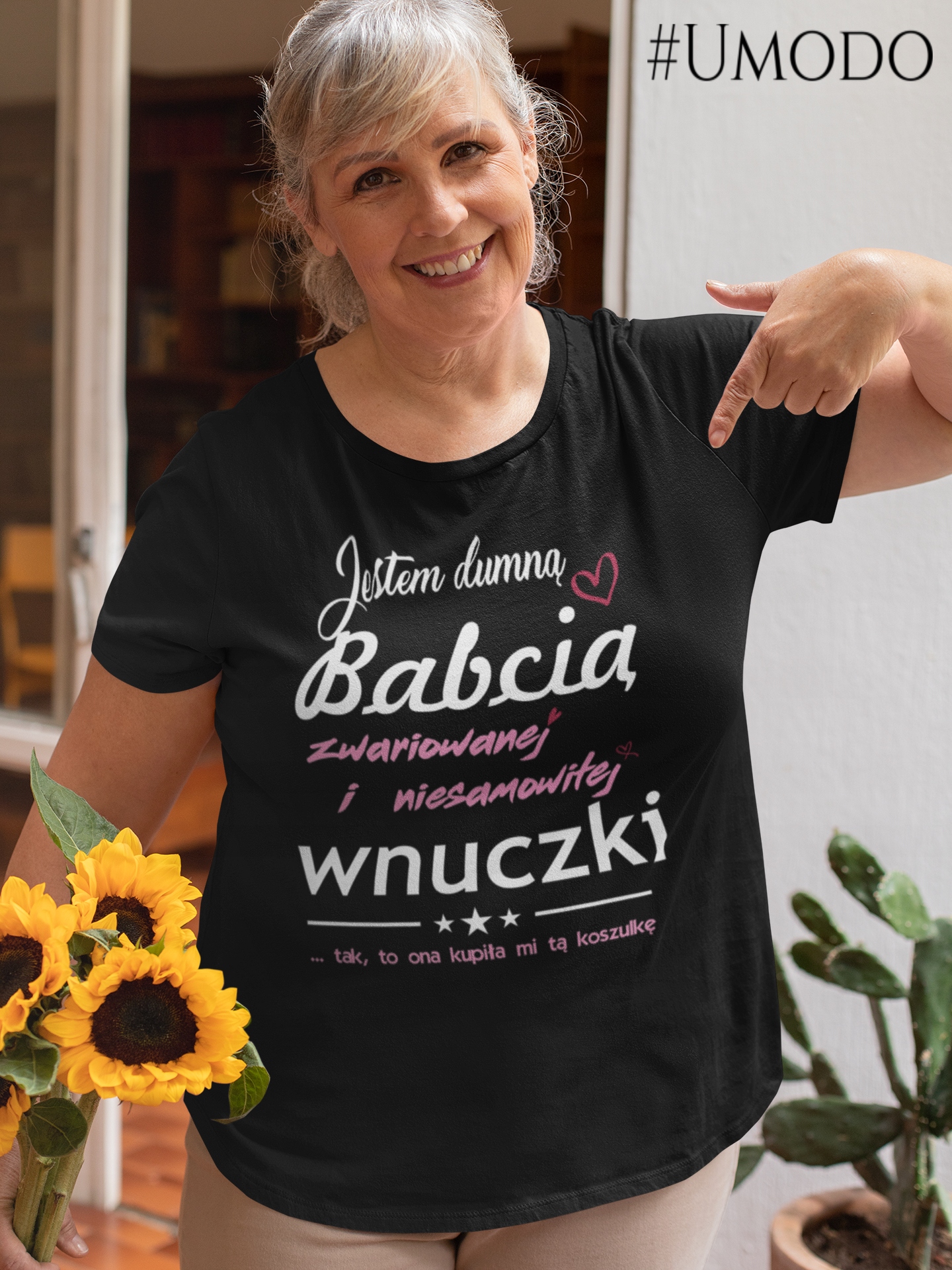 KOSZULKA z nadrukiem DZIEŃ BABCI prezent BABCIA S Rozmiar S