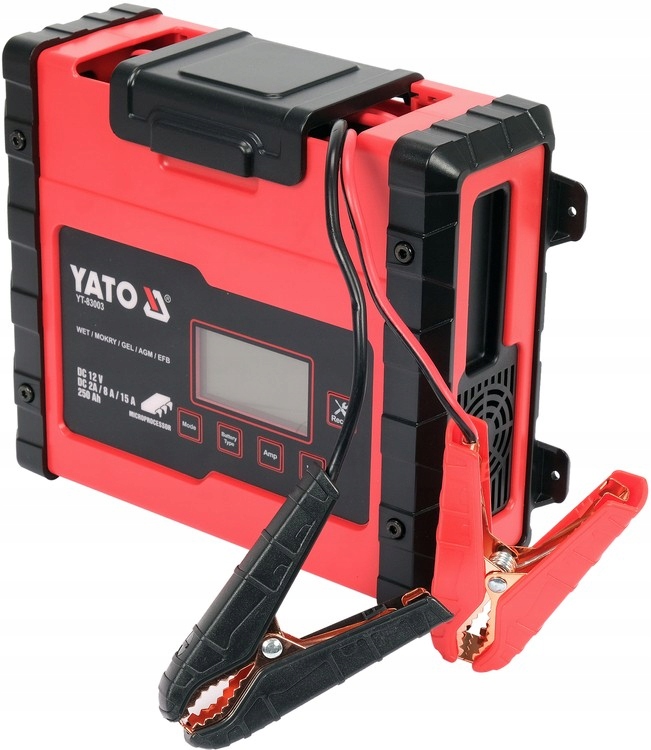 YATO PROSTOWNIK ELEKTRONICZNY LCD 12V 2A 8A 15A Marka Yato