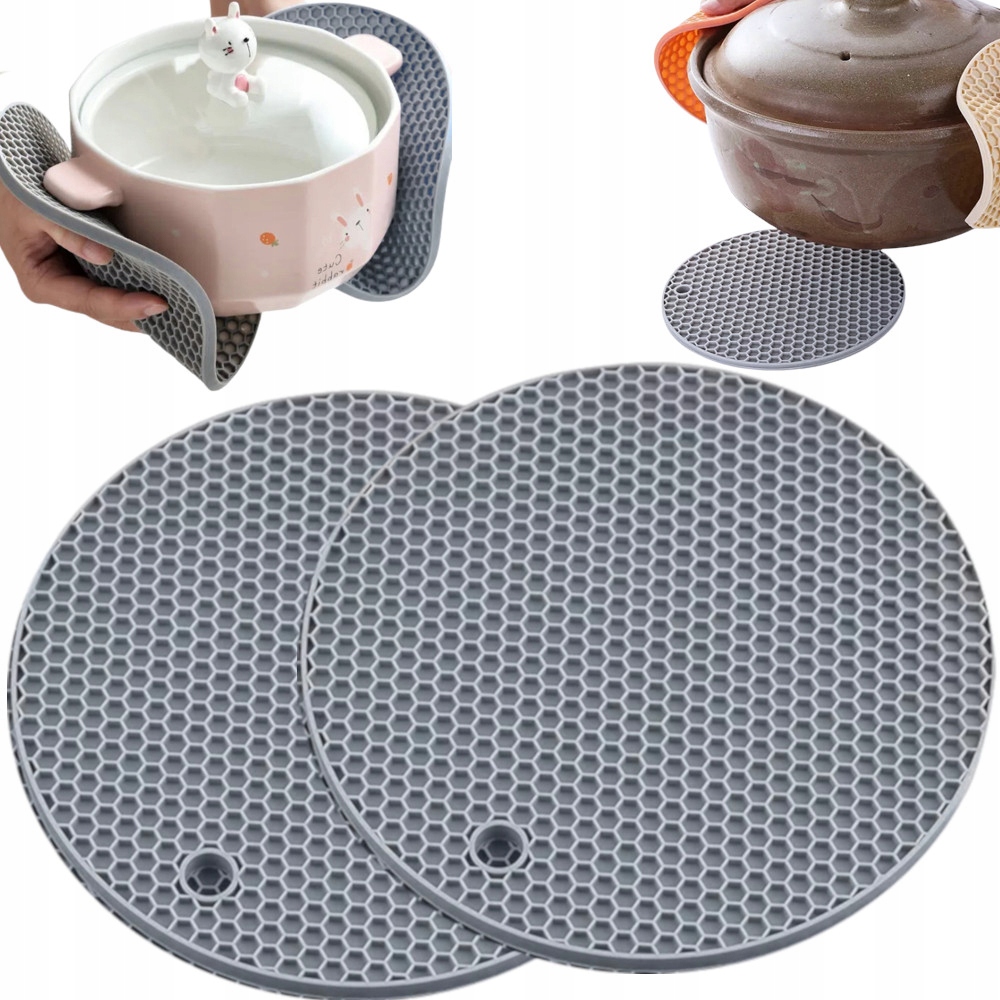 TERMICZNA PODKŁADKA POD GARNEK GORĄCY PODSTAWKA 2 PODKŁADKI GORĄCE NACZYNIA