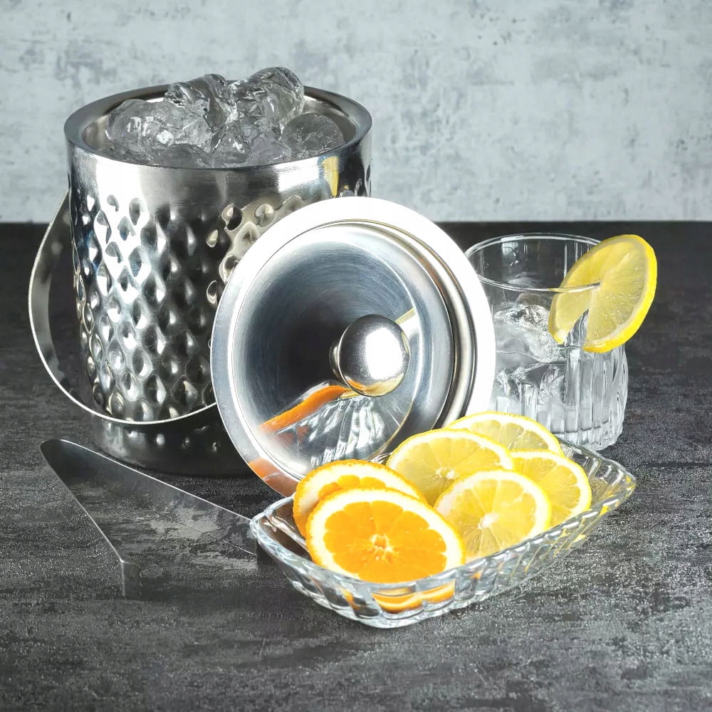 WIADERKO DO LODU 1,5 L NA LÓD WINO COOLER BARMAŃSKI + SZCZYPCE SZAMPANA Rodzaj wiaderko
