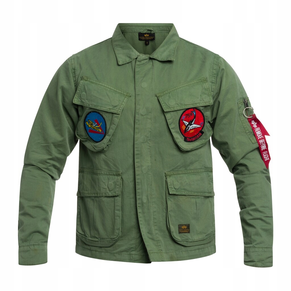Přechodná bunda Alpha Industries Field Flying Tigers Vintage Green S