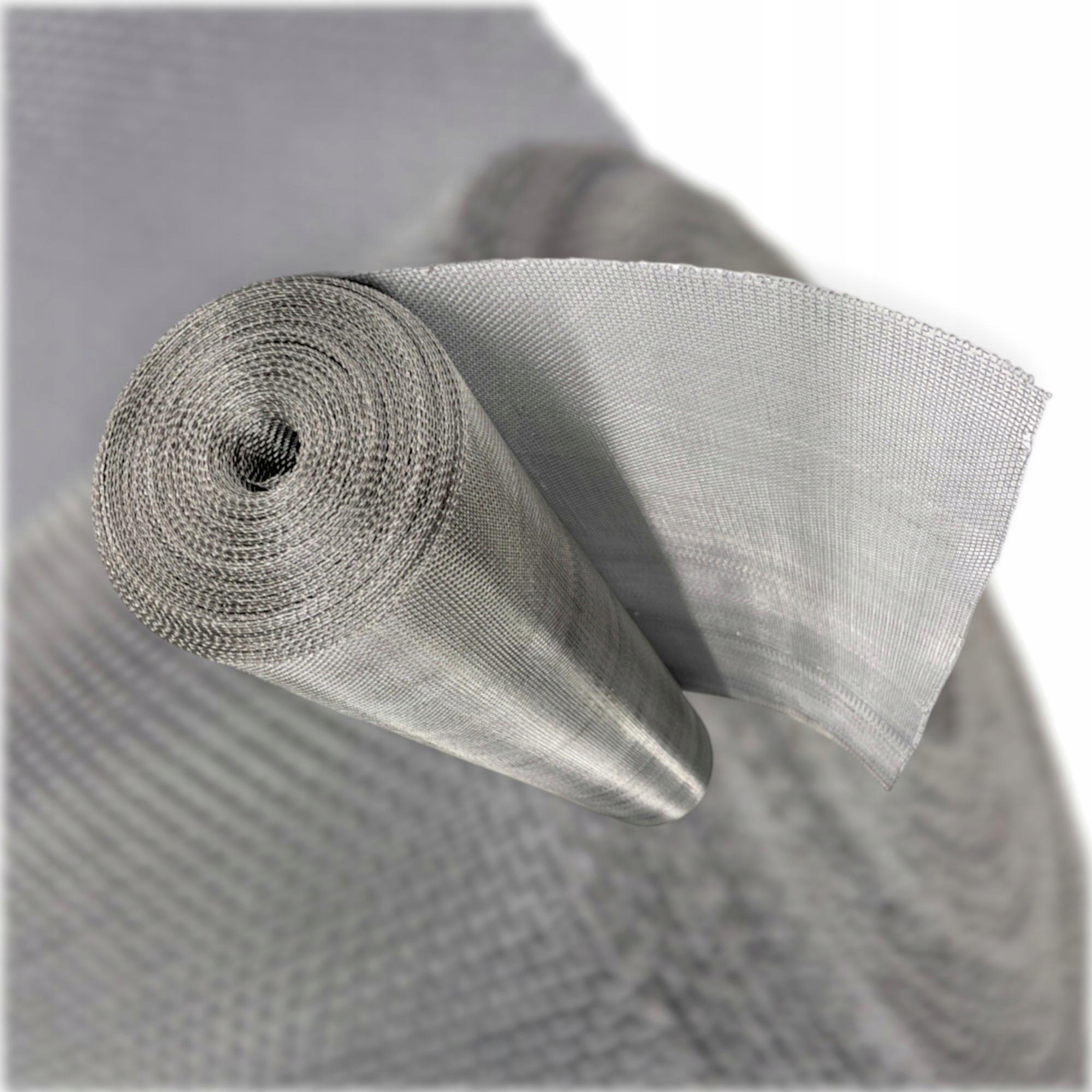 Siatka nierdzewana tkana drut 0,5mm oczko 2 x 2mm 10m²
