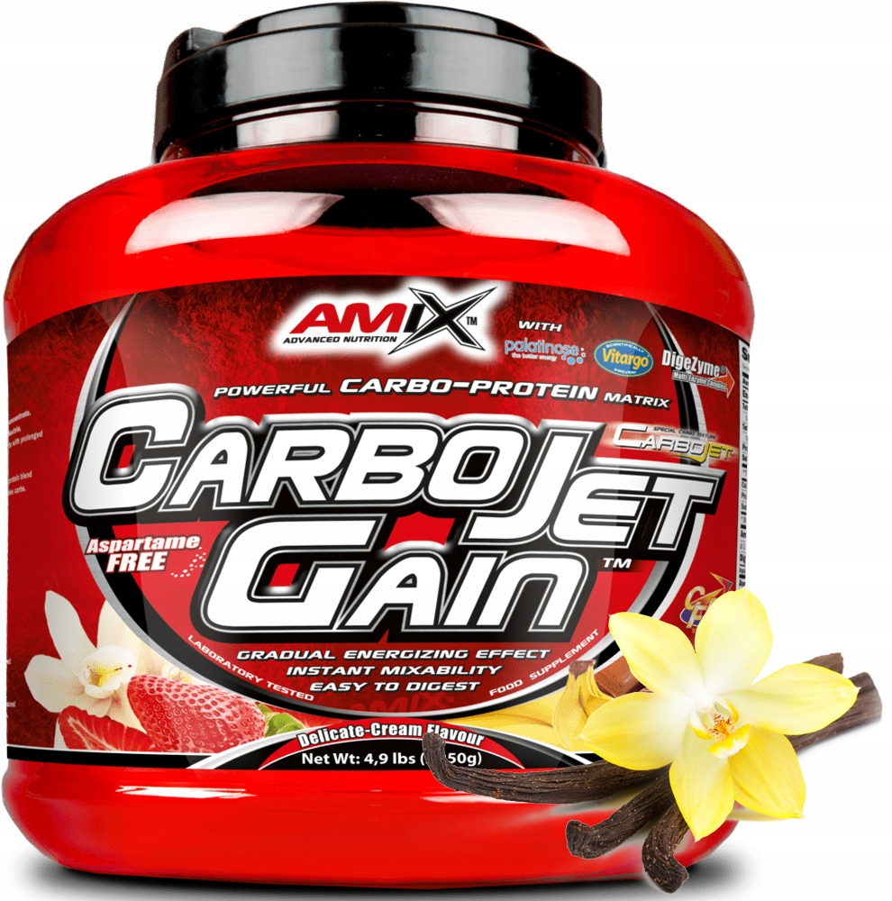 Amix Carbojet Gain Gainer 2250 g Vanilka