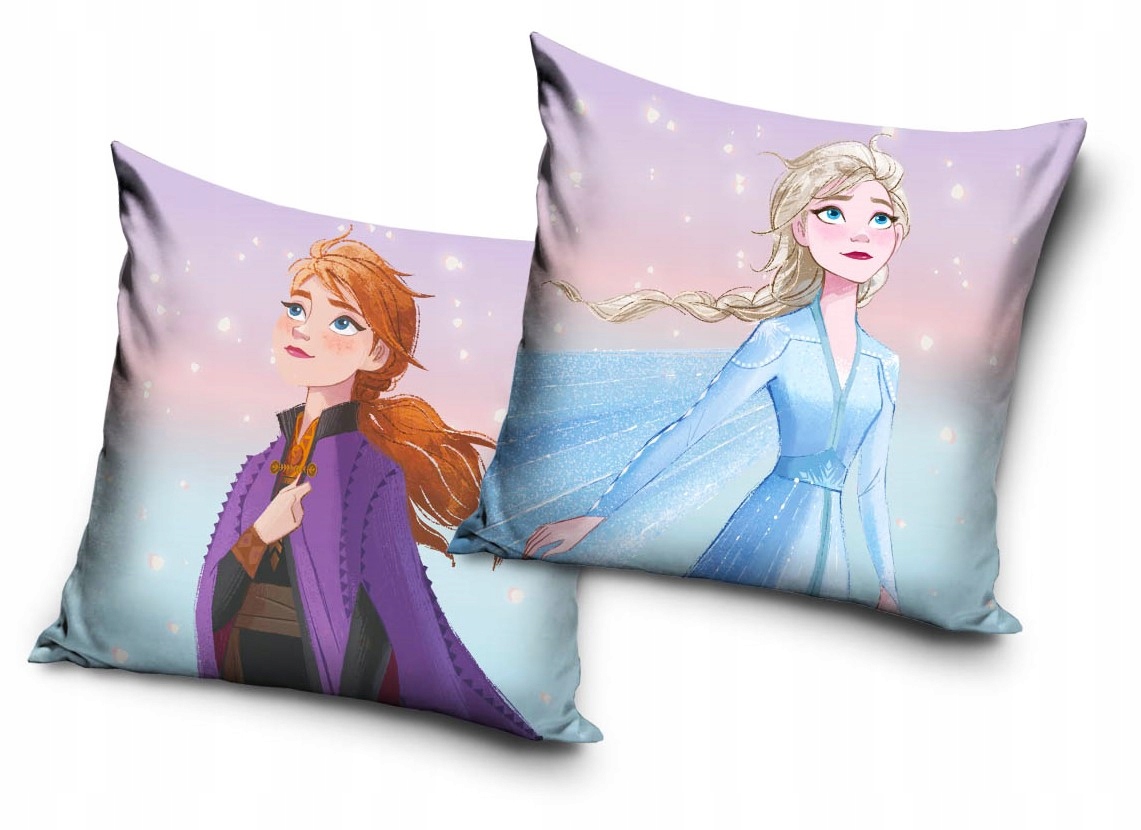 FROZEN ELSA KRAINA LODU POSZEWKA 40x40 VELVET DWUSTRONNA DLA DZIECI