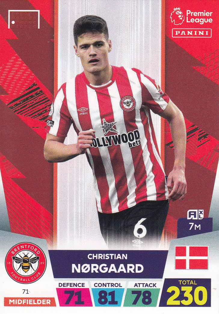 Premier League 2023 Base Card Norgaard 71