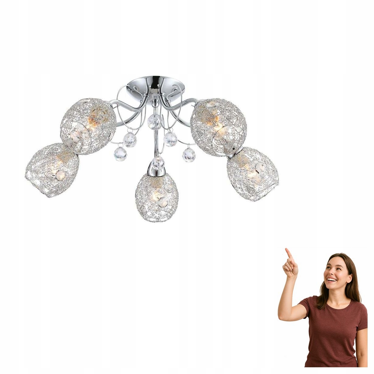 Stropná lampa Kordula 56689-5 Globo
