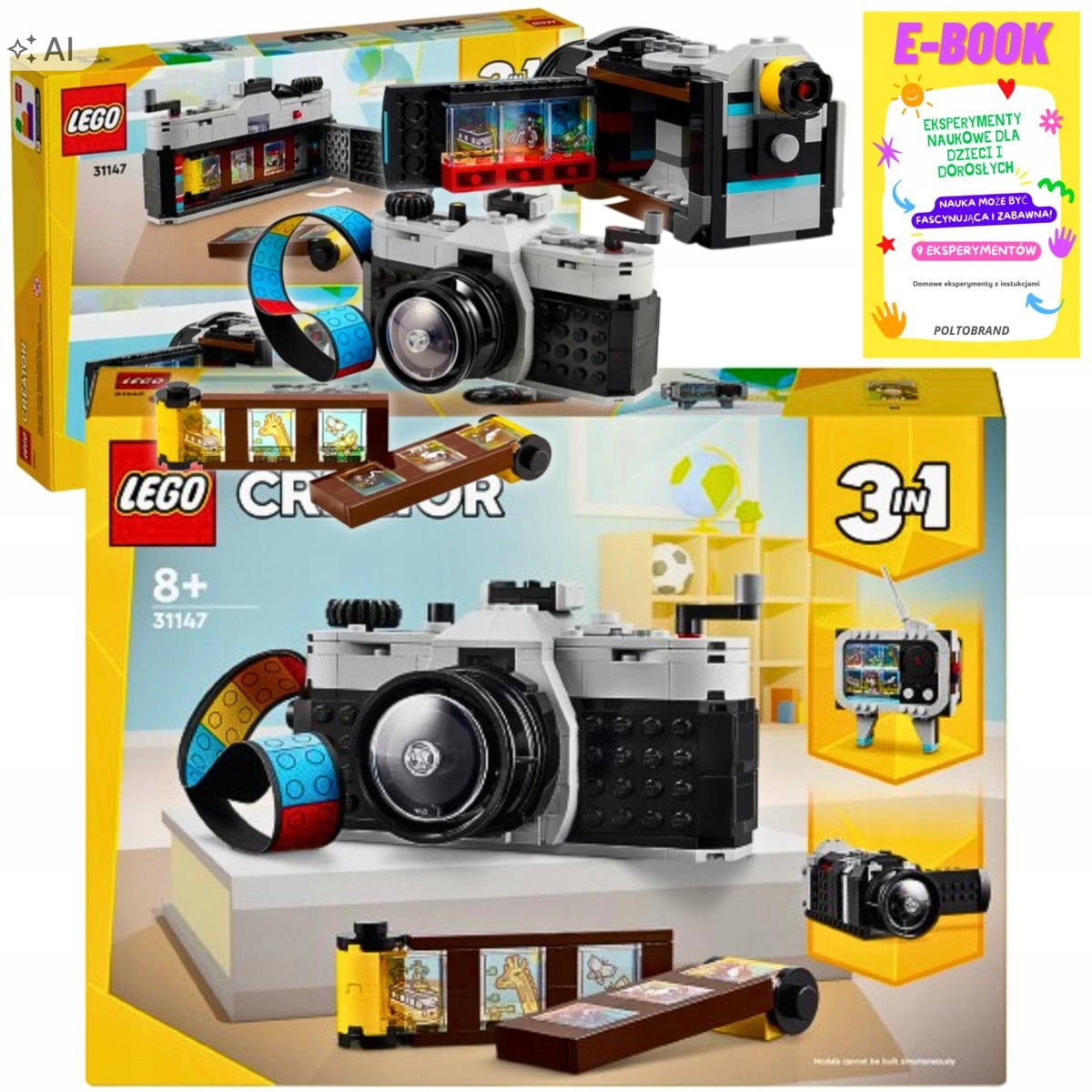 Lego Klocki 3w1 Creator Aparat Stylu Retro Dla Dziecka Ebook