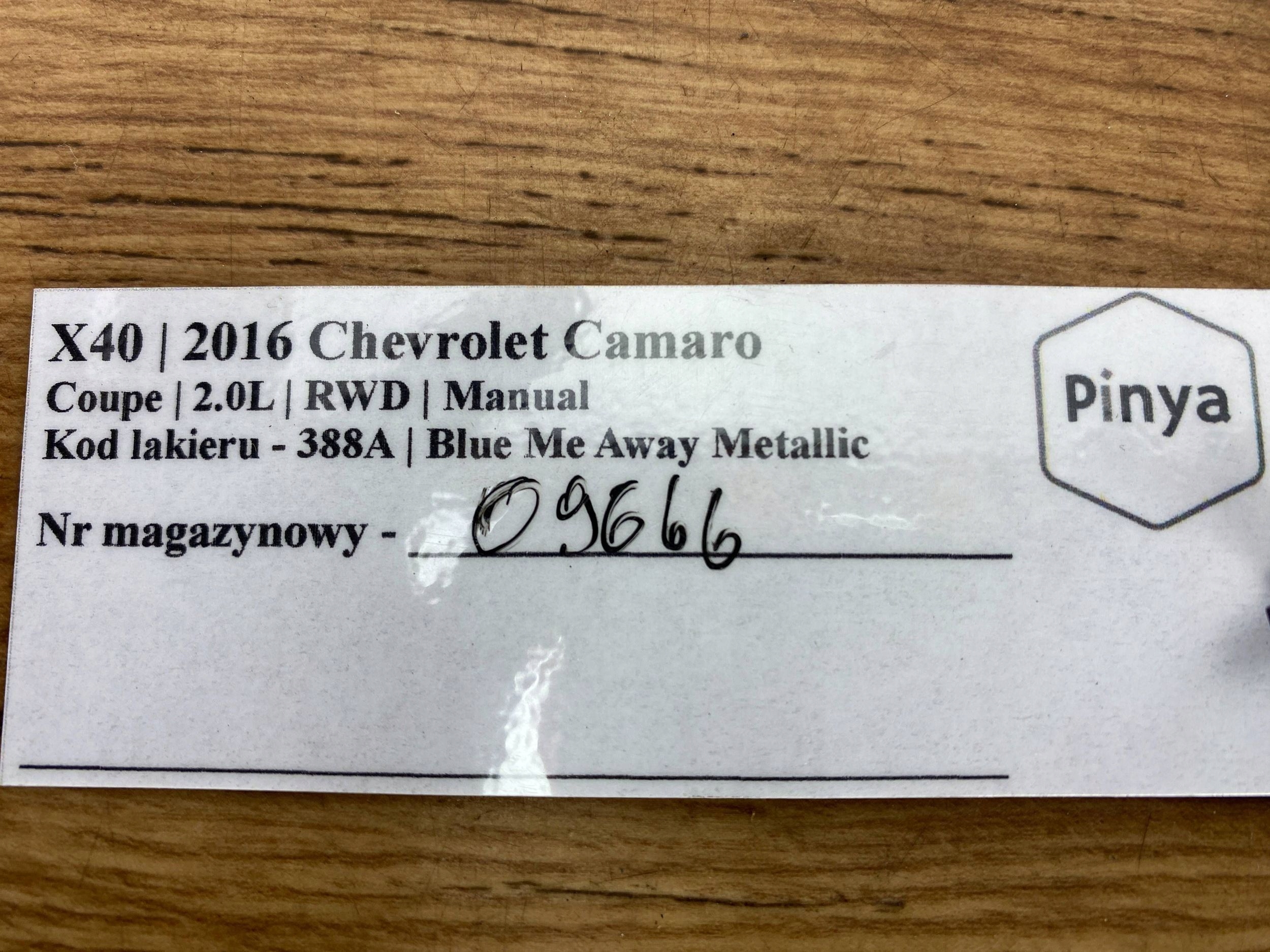 Console Armature Avant Support plaque Radiateur Chevrolet Camaro 2016+