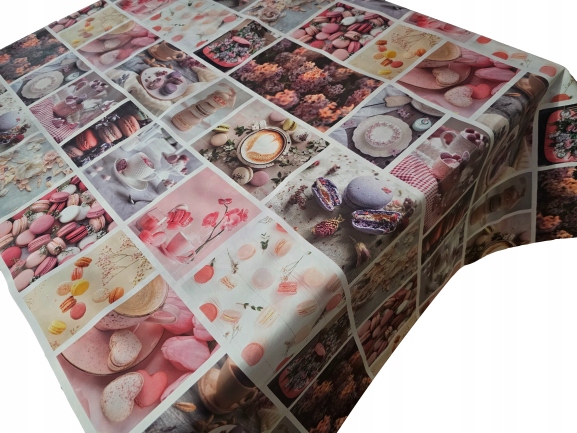 OBRUS CERATA SŁODKA KAWA CIASTECZKA NA WYMIAR METRY Długość 10 cm