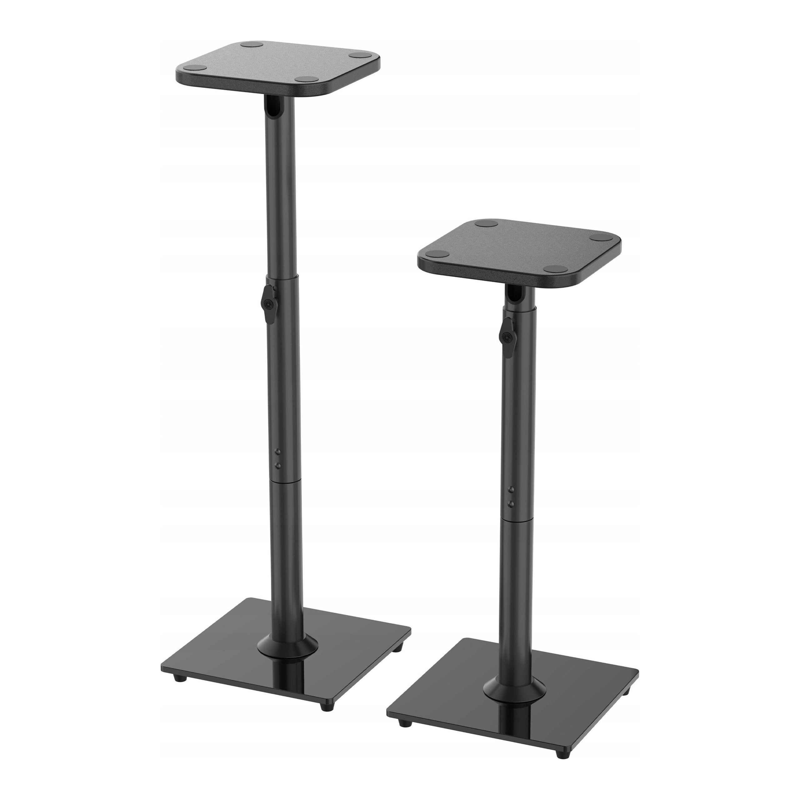 Nastaviteľné reproduktorové statívy čierne 72-95 cm Sada 2ks Nosnosť až 10 kg