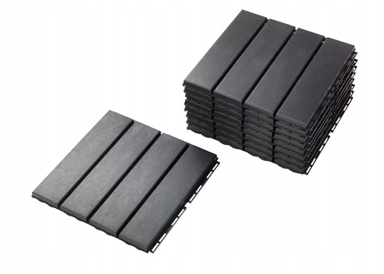 IKEA RUNNEN podest tarasowy ciemnoszary 9szt