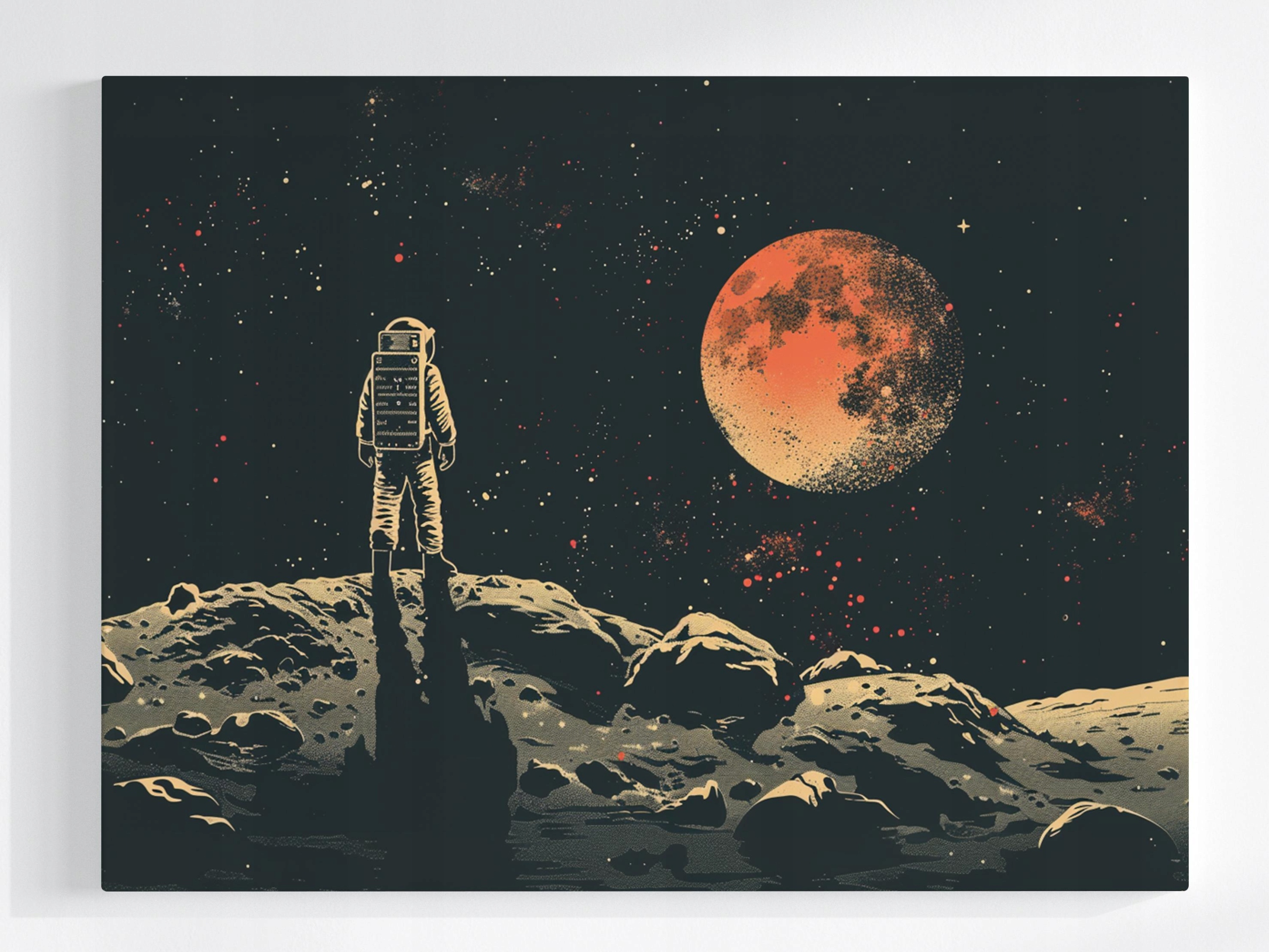 Obraz Na Plátně Canvas Space Art Kosmos Astronauta Mars Planeta 80x60