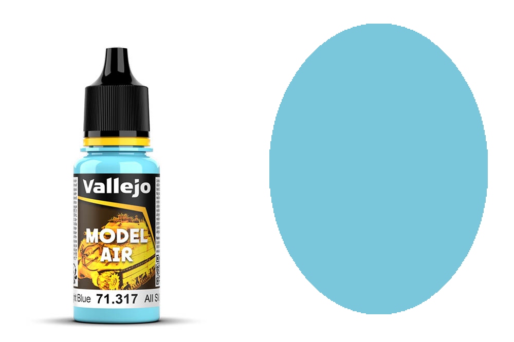 Farba Vallejo Model Air 71317 Aii Sv. Gol Light Blue