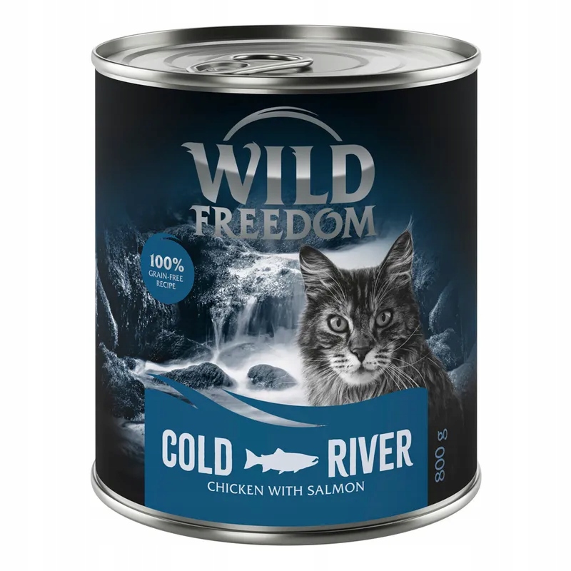 Wild Freedom Adult, Cold River Kuře a losos 6 x 800 g