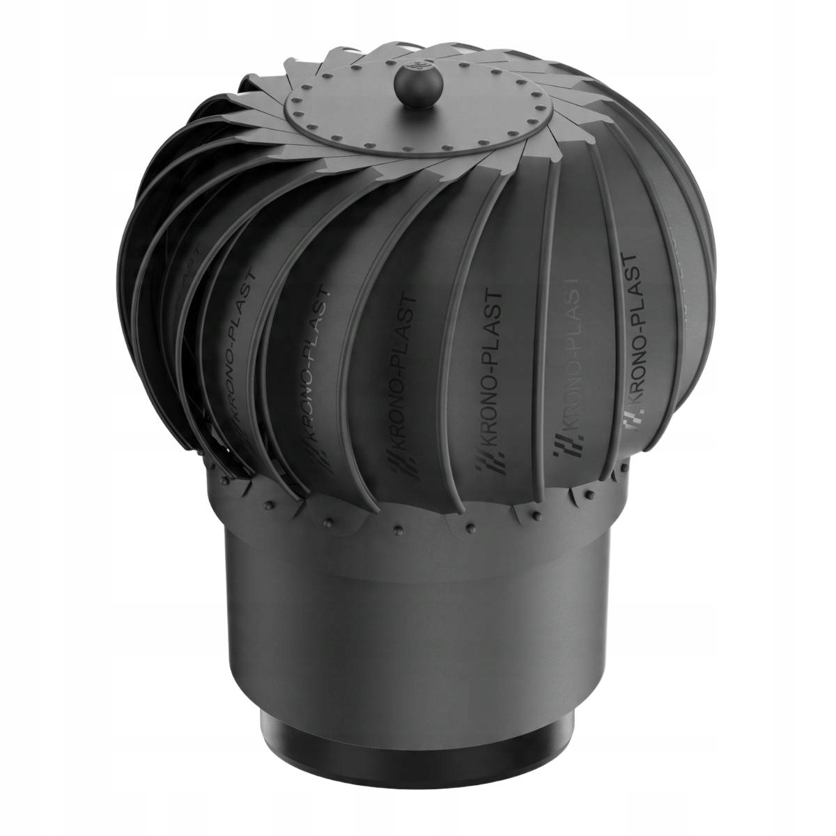 Komínová násada Otočná Fi200+REDUKCE 160 Černá 9005