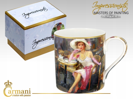 

Porcelanowy Kubek Impresjoniści Violeta w kawiarni