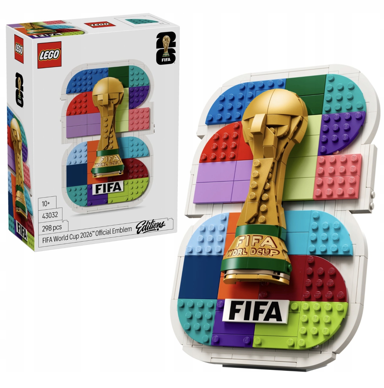 Lego Editions 43032 Oficiální logo Fifa World Cup 2026 298 dílů