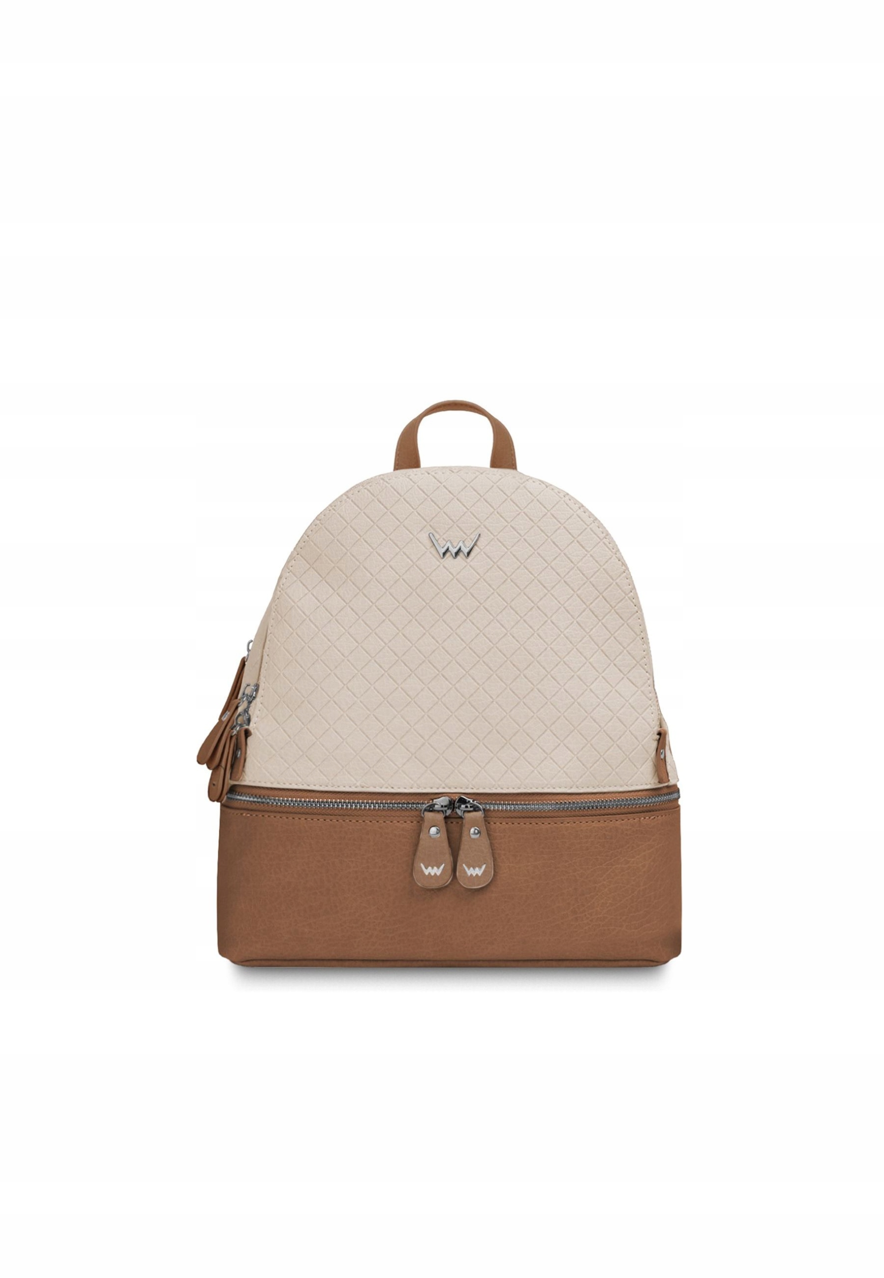 Městský batůžek Vuch Brody Beige béžový koženka zip 9 l