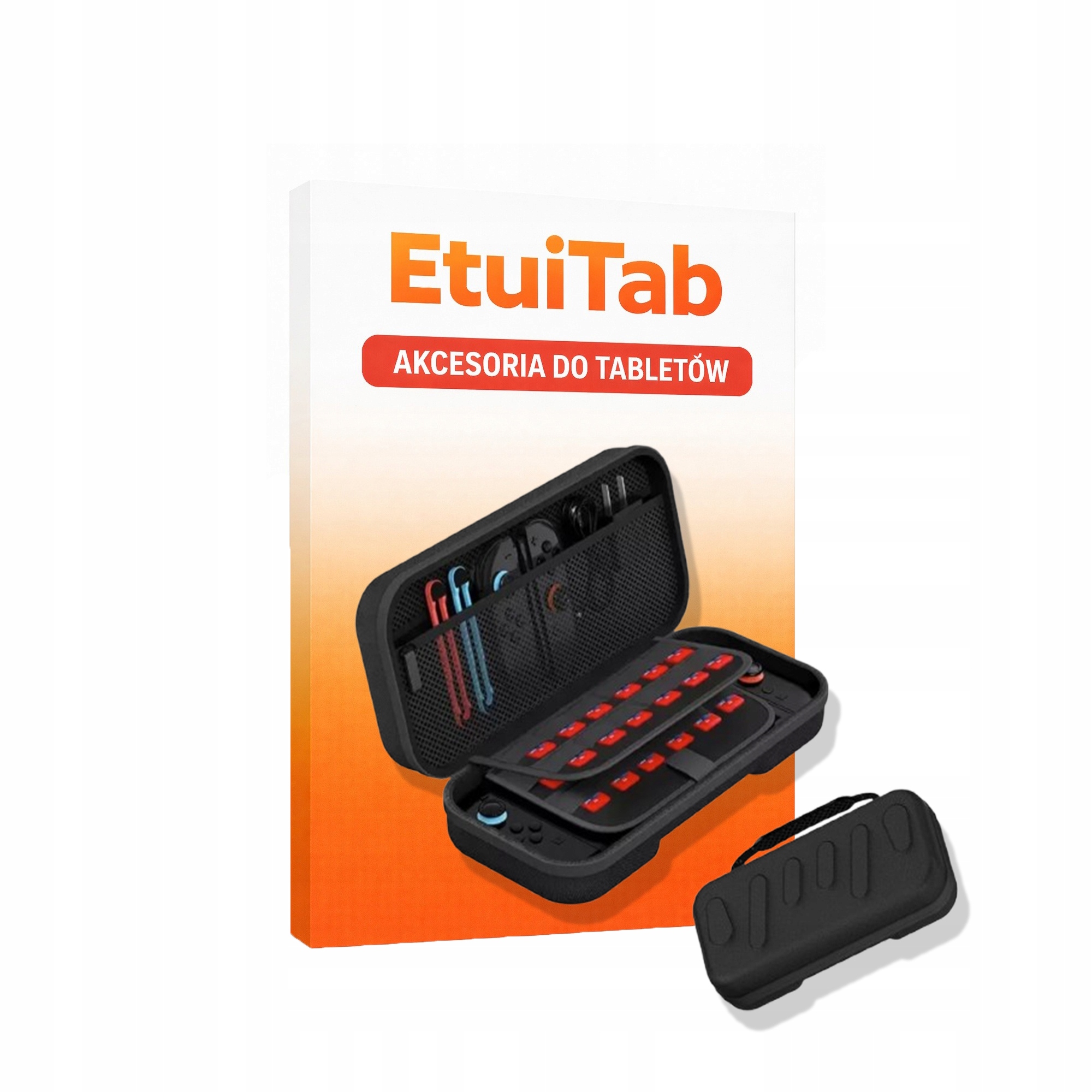 Etui EtuiTab 360 zamykane czarne wzmocnione do konsoli Nintendo Switch 2
