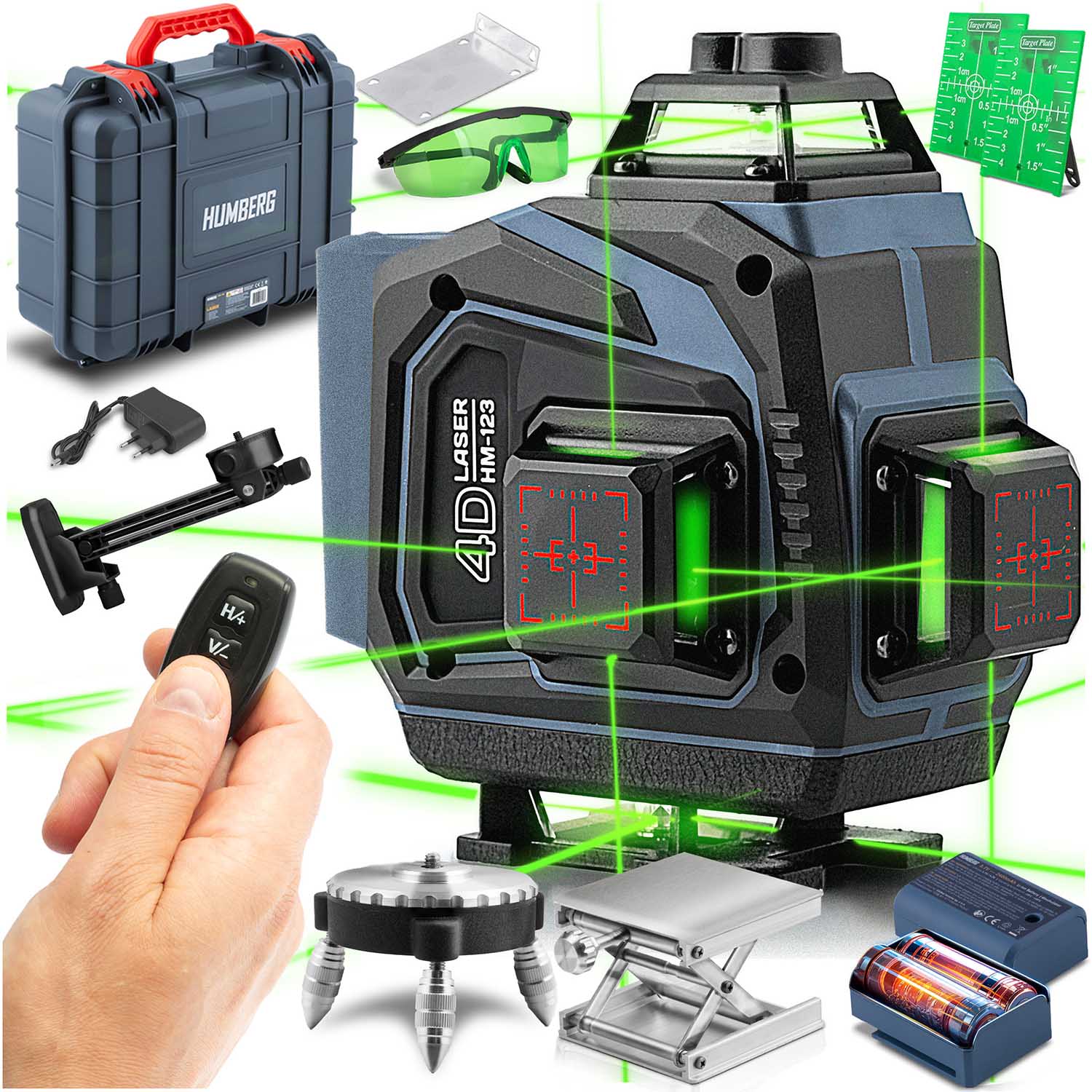 Křížový Laser, Liniový Laserový Nivelátor V Kufříku Pro Stavební Měření S A