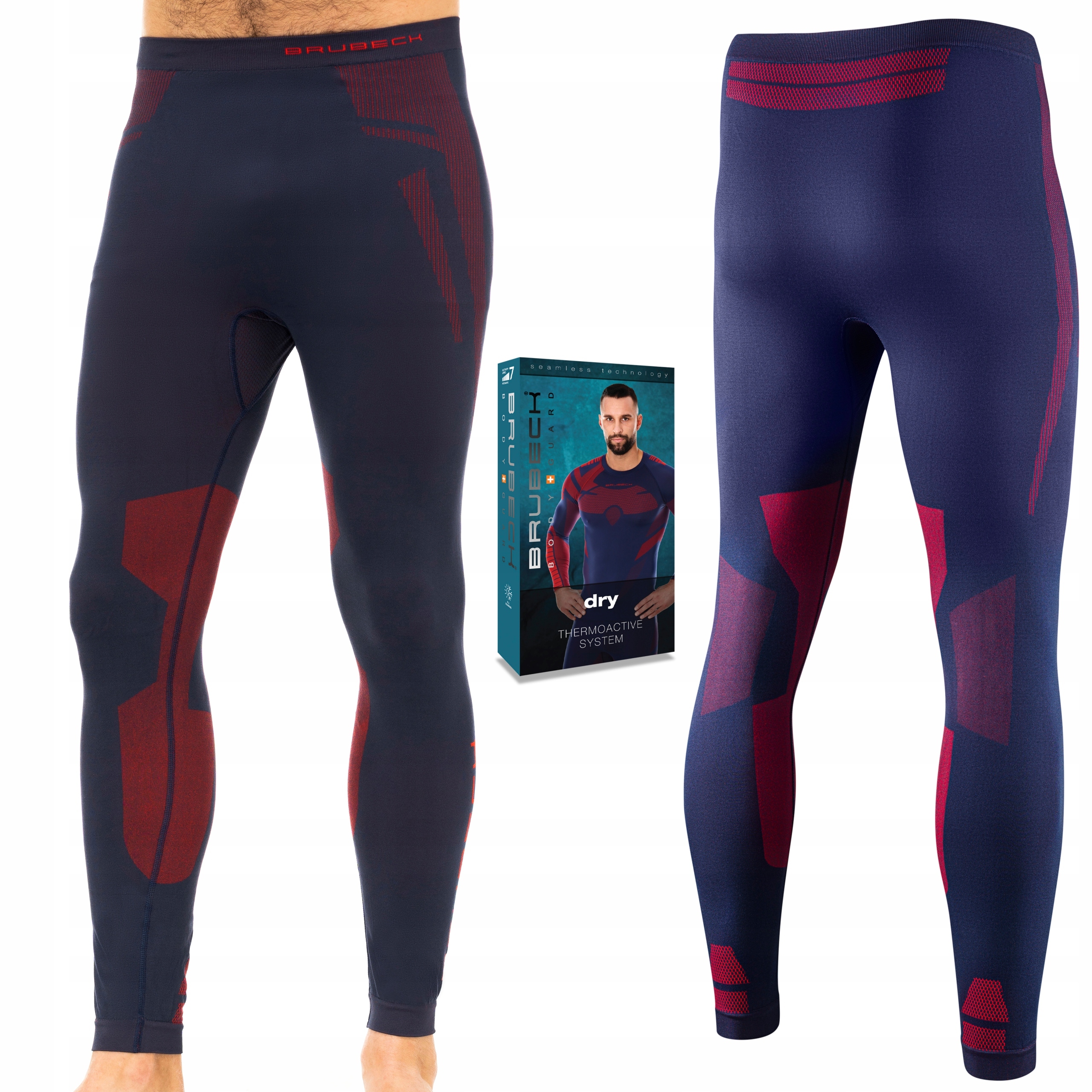 Pánské Termoaktivní dlouhé rychleschnoucí sportovní kalhoty Brubeck Dry XL