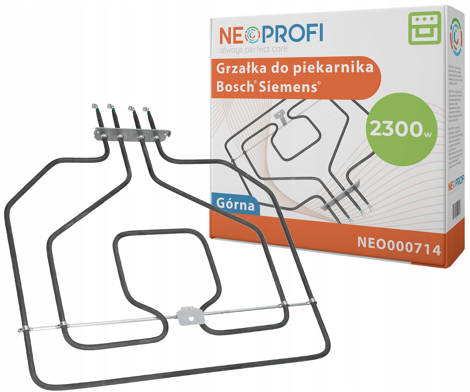 Grzałka górna do piekarnika Bosch Siemens 2300W