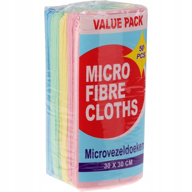 Levně Utěrka z mikrovlákna sada 50 ks 30x30 cm KO-WK2000150