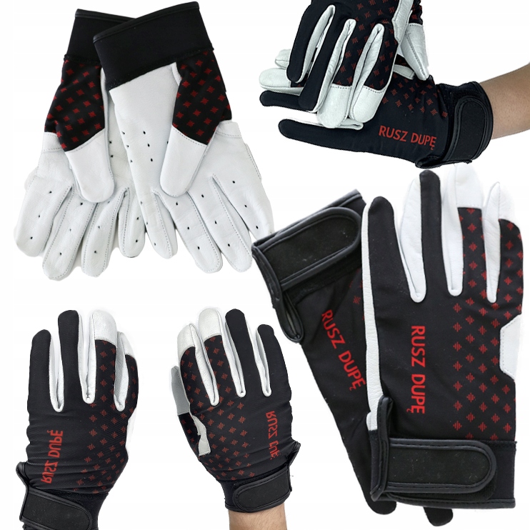 RĘKAWICE TRENINGOWE RUSZ DUPĘ MOTYWACJA OCHRONA M