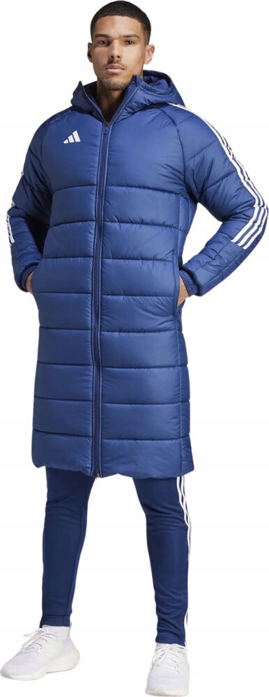 Pánská Kabátová Bunda Adidas Tiro 24 Long Modrá IR9502 vel. S