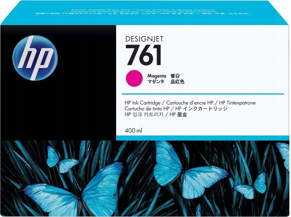 Atramentová náplň Hp 761 Magenta CM993A 400ml Hp T7100 2023r. Originál