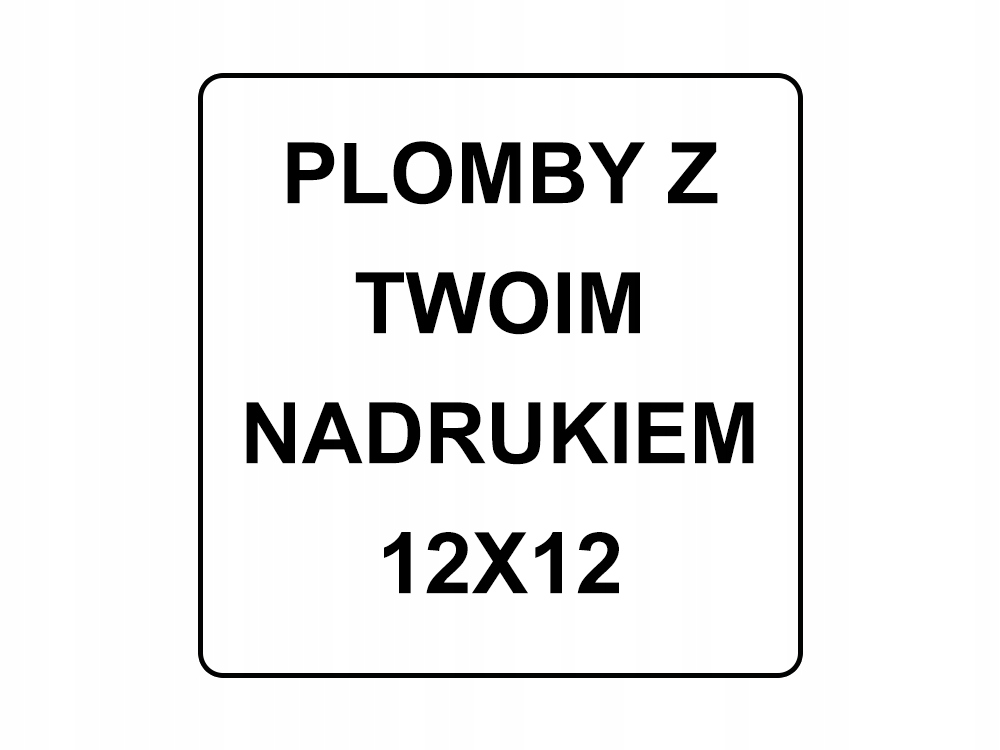 

Plomby Stickery Rozwarstwiające 12x12 1000 Szt