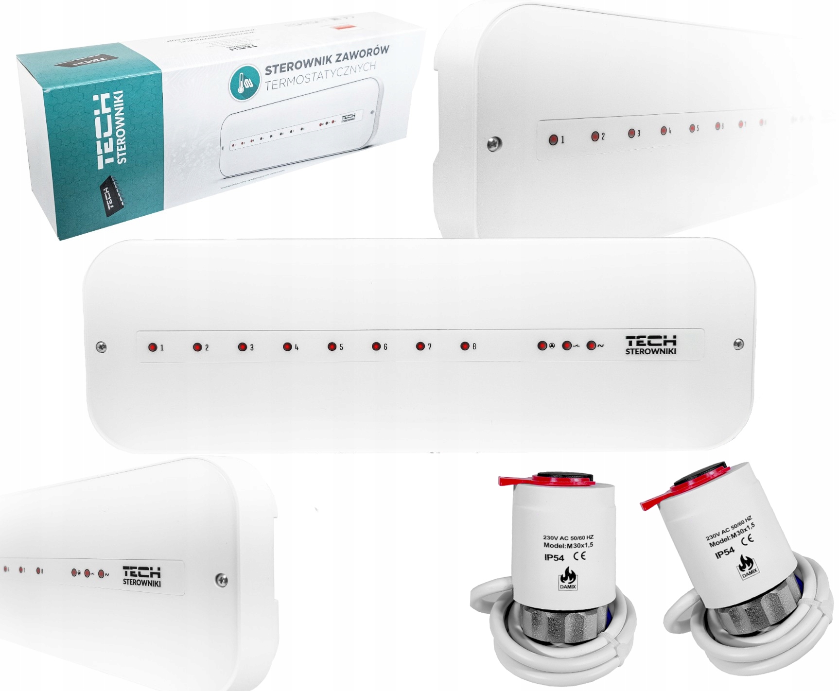 Ovladač Lišty L-5-S Slim 2 Termoelektrické Pohony M30NC 230V Damix