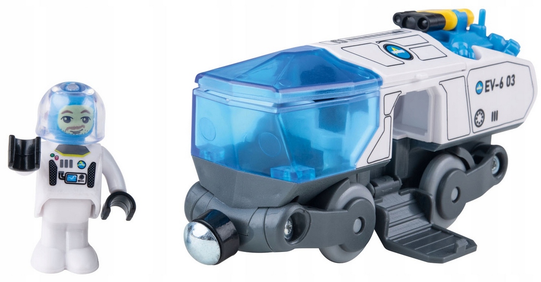 KOLEJKA NA BATERIE STACJA KOSMICZNA DREWNIANA TORY 67 EL POCIAG ELEKTRYCZNY Certyfikaty, opinie, atesty CE