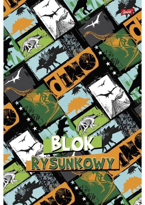 

Blok Rysunkowy A4 20 Kartek Chłopięcy Mix Wzorów