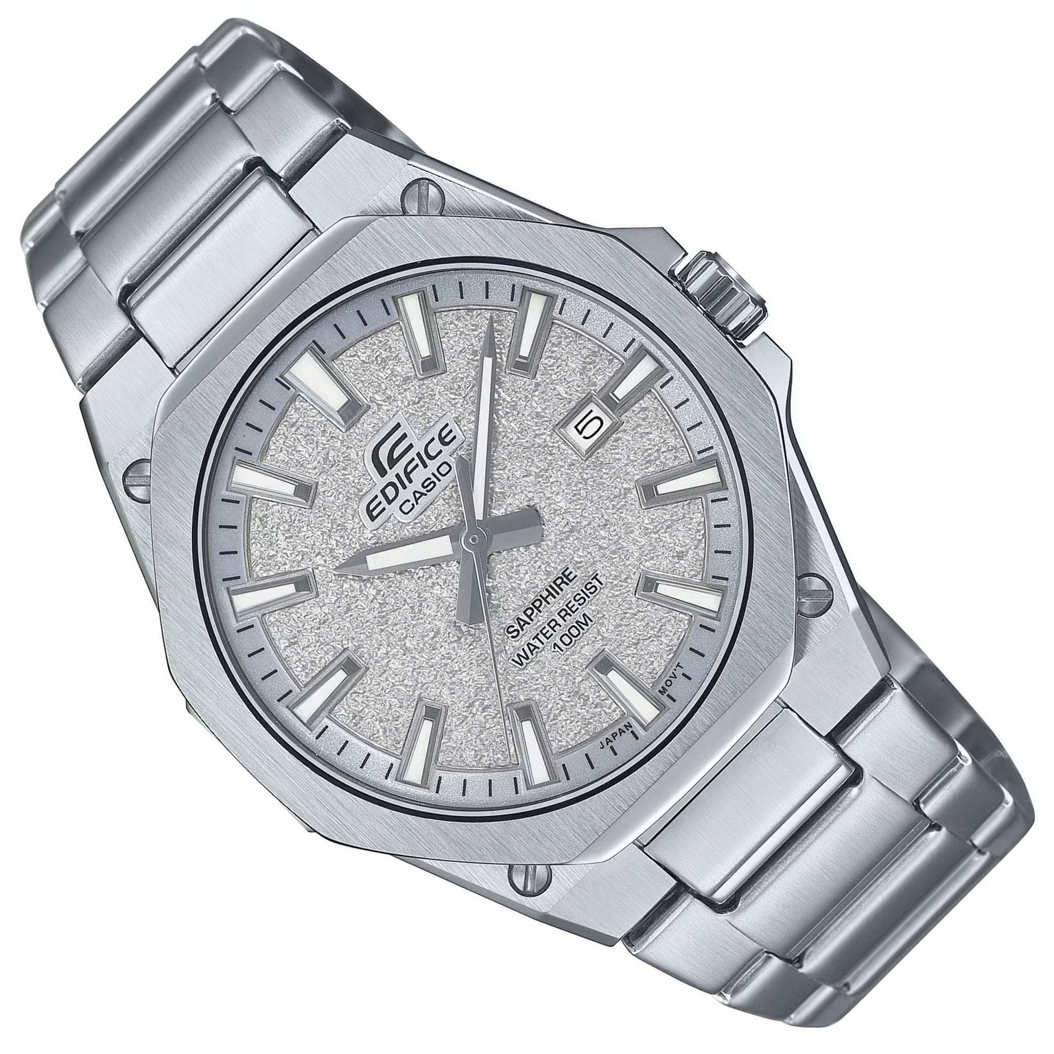 Šedé Pánské Ocelové Hodinky Casio Edifice EFR-S108DE -8A Safírové Sklo